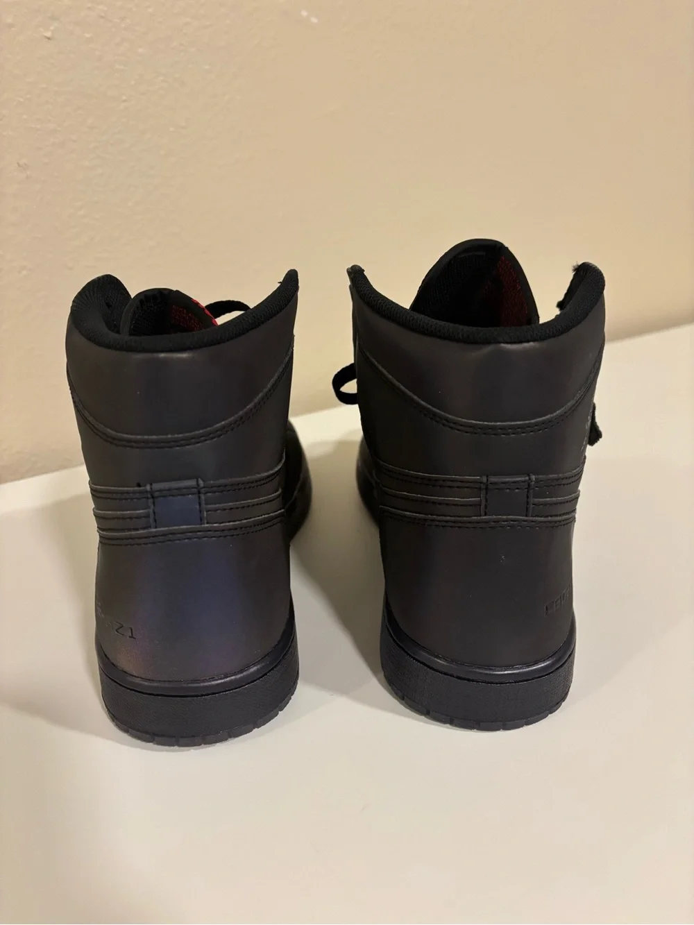 Jordan Black High-Top Sneakers with FEAR Tag